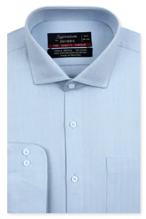 Sky Blue Textured Formal Shirt