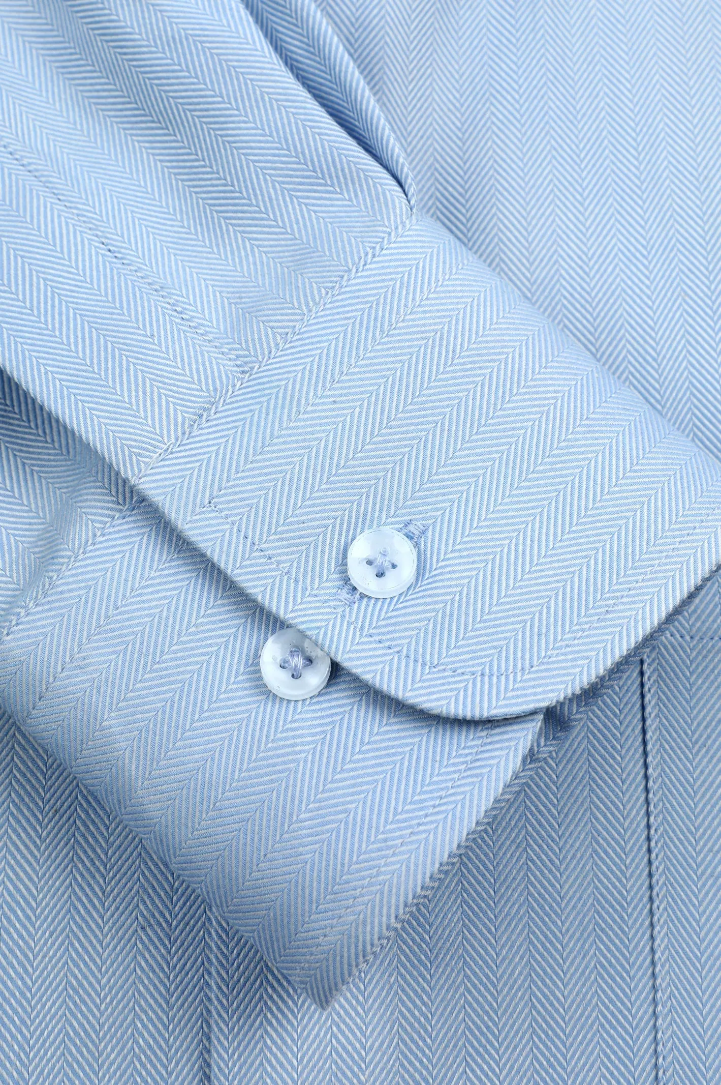 Sky Blue Textured Formal Shirt