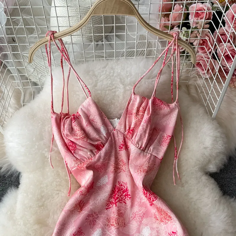 Sling Floral Waist Pack Hip Dress