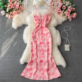 Sling Floral Waist Pack Hip Dress