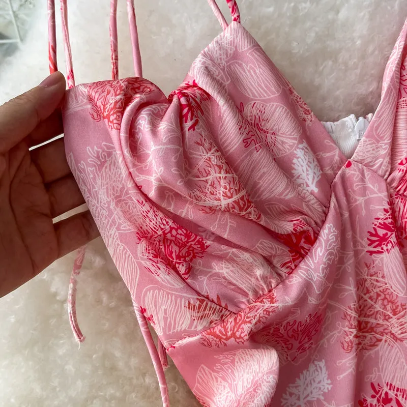 Sling Floral Waist Pack Hip Dress