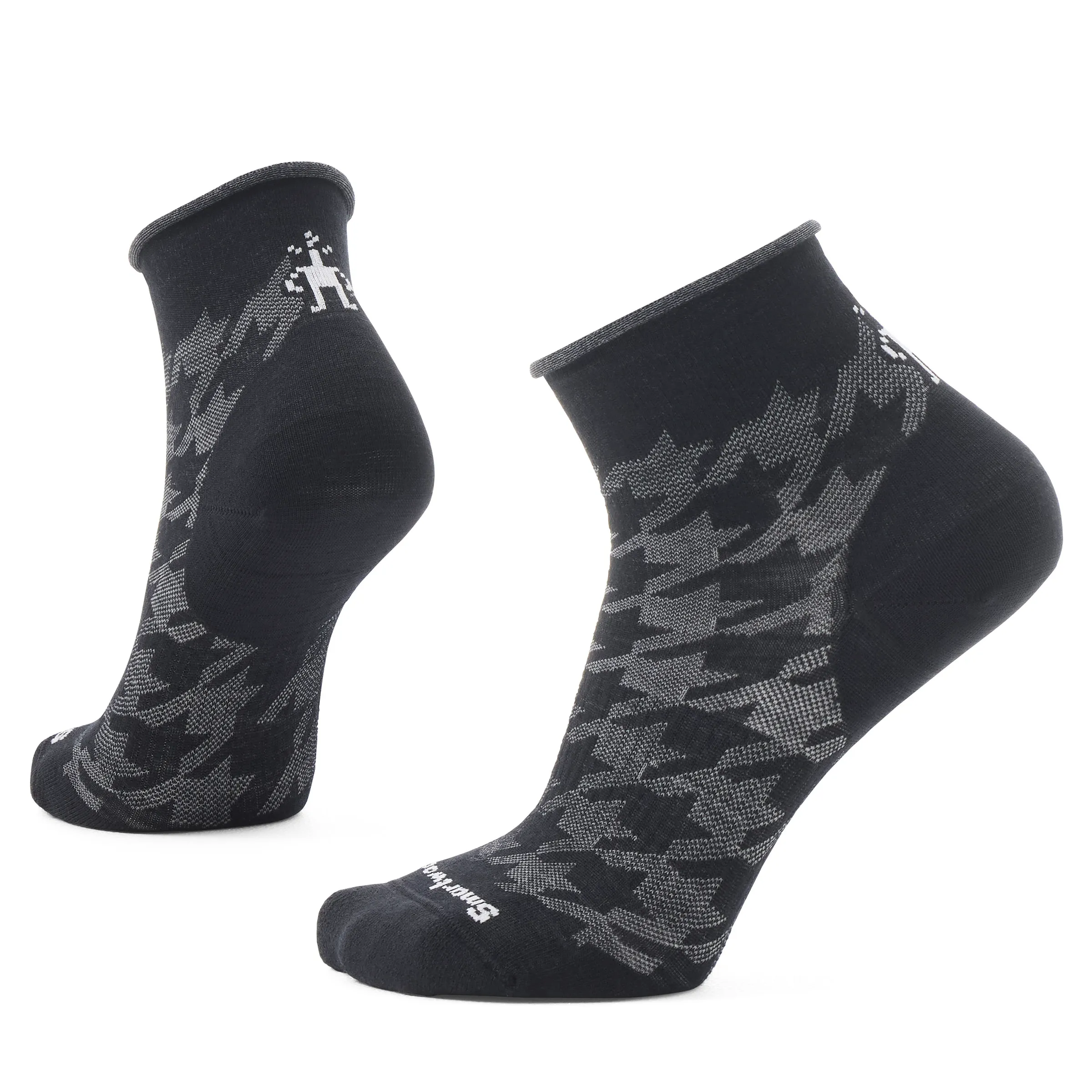 Smartwool Everyday Lifestyle Hounds Tooth Ankle Socks Color: Black
