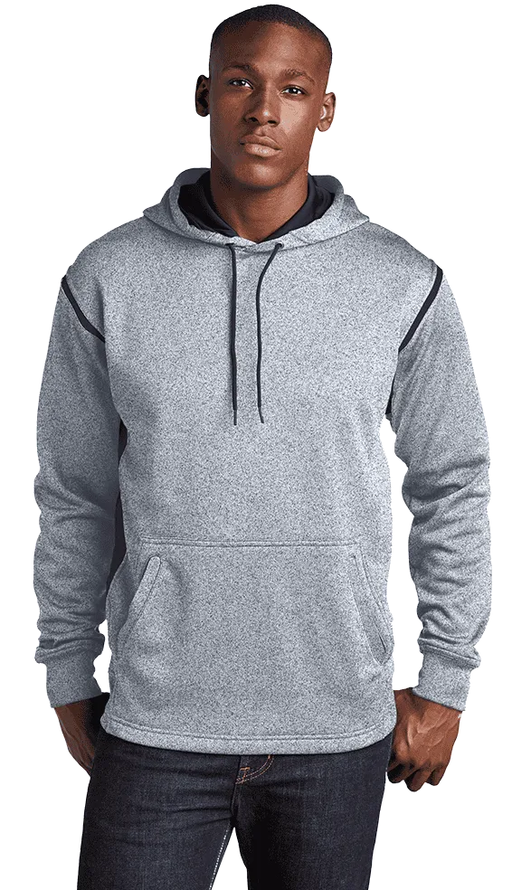 Sport Tek Men's Custom Tech Fleece Colorblock Hooded Sweatshirt