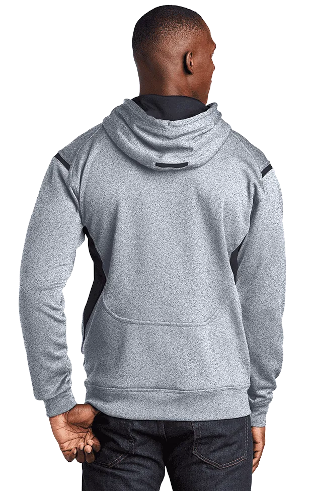 Sport Tek Men's Custom Tech Fleece Colorblock Hooded Sweatshirt