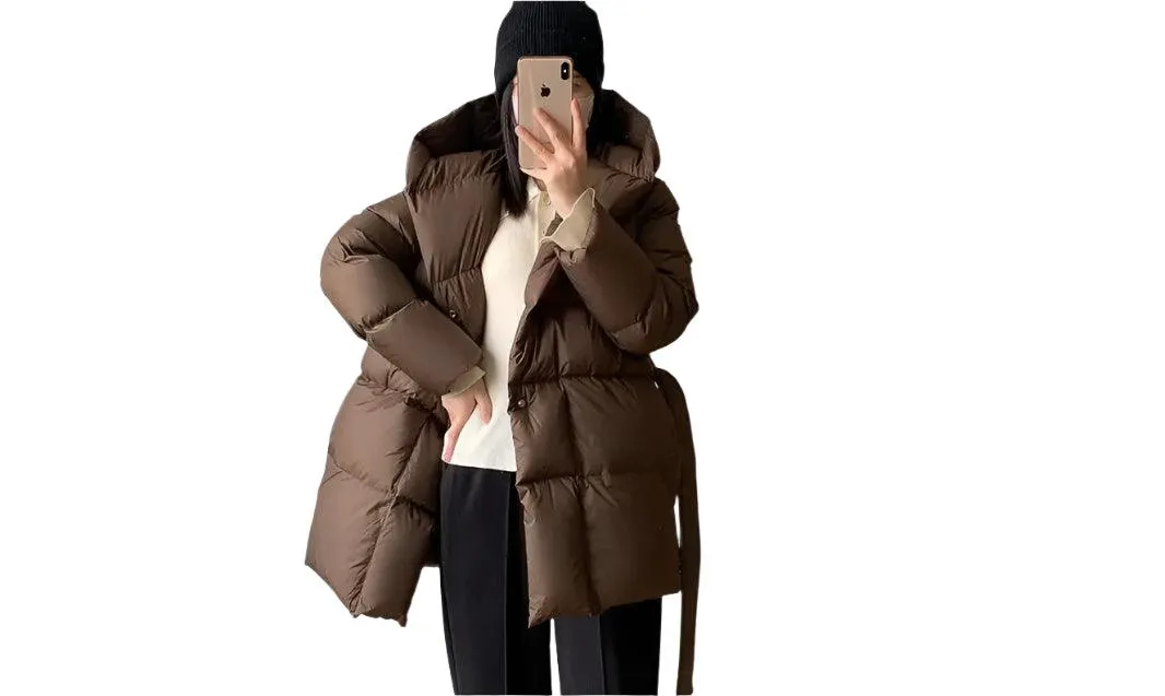 Stay Warm and Stylish Women's Winter Long Jacket - Cotton Padded Casual Parka