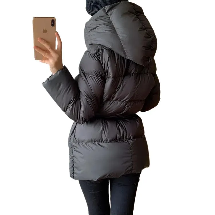 Stay Warm and Stylish Women's Winter Long Jacket - Cotton Padded Casual Parka
