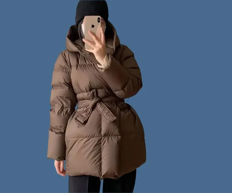 Stay Warm and Stylish Women's Winter Long Jacket - Cotton Padded Casual Parka