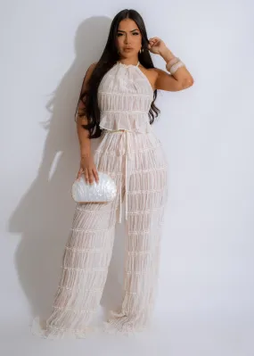 Summer Love Mesh Pant Set White