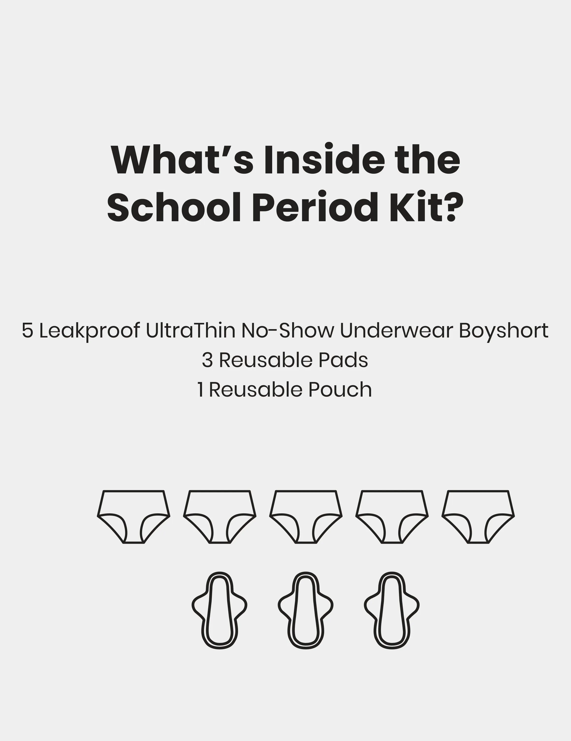 Teen School Period Kit - Boyshort