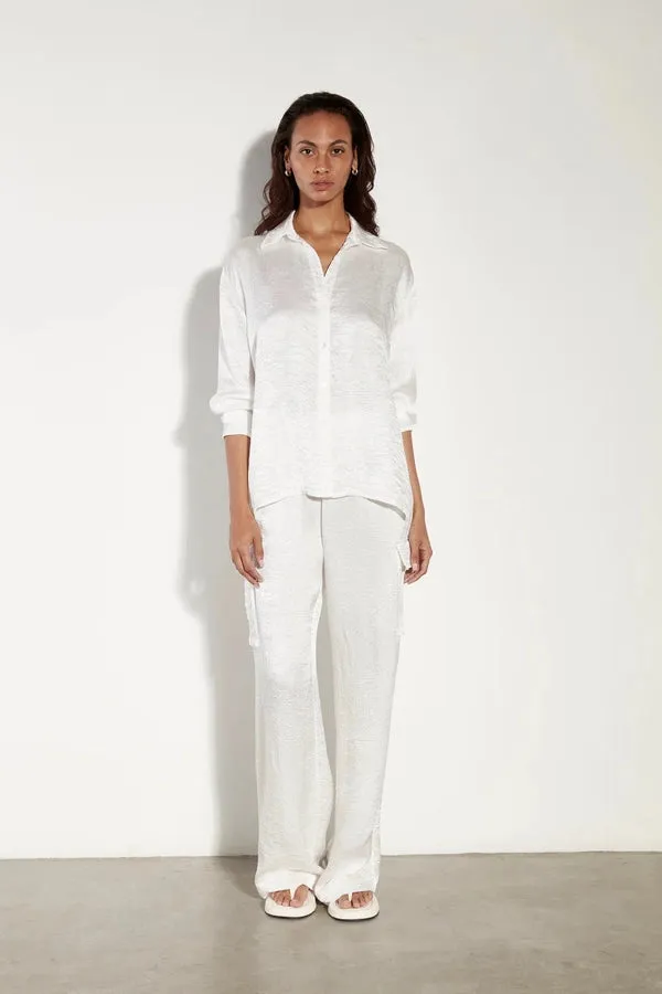 Textured Satin Shirt
