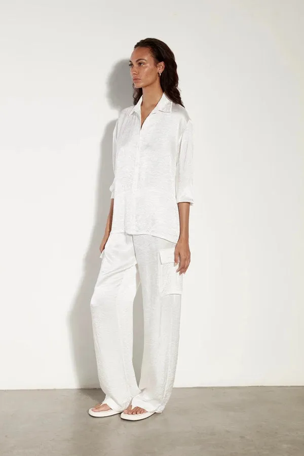 Textured Satin Shirt