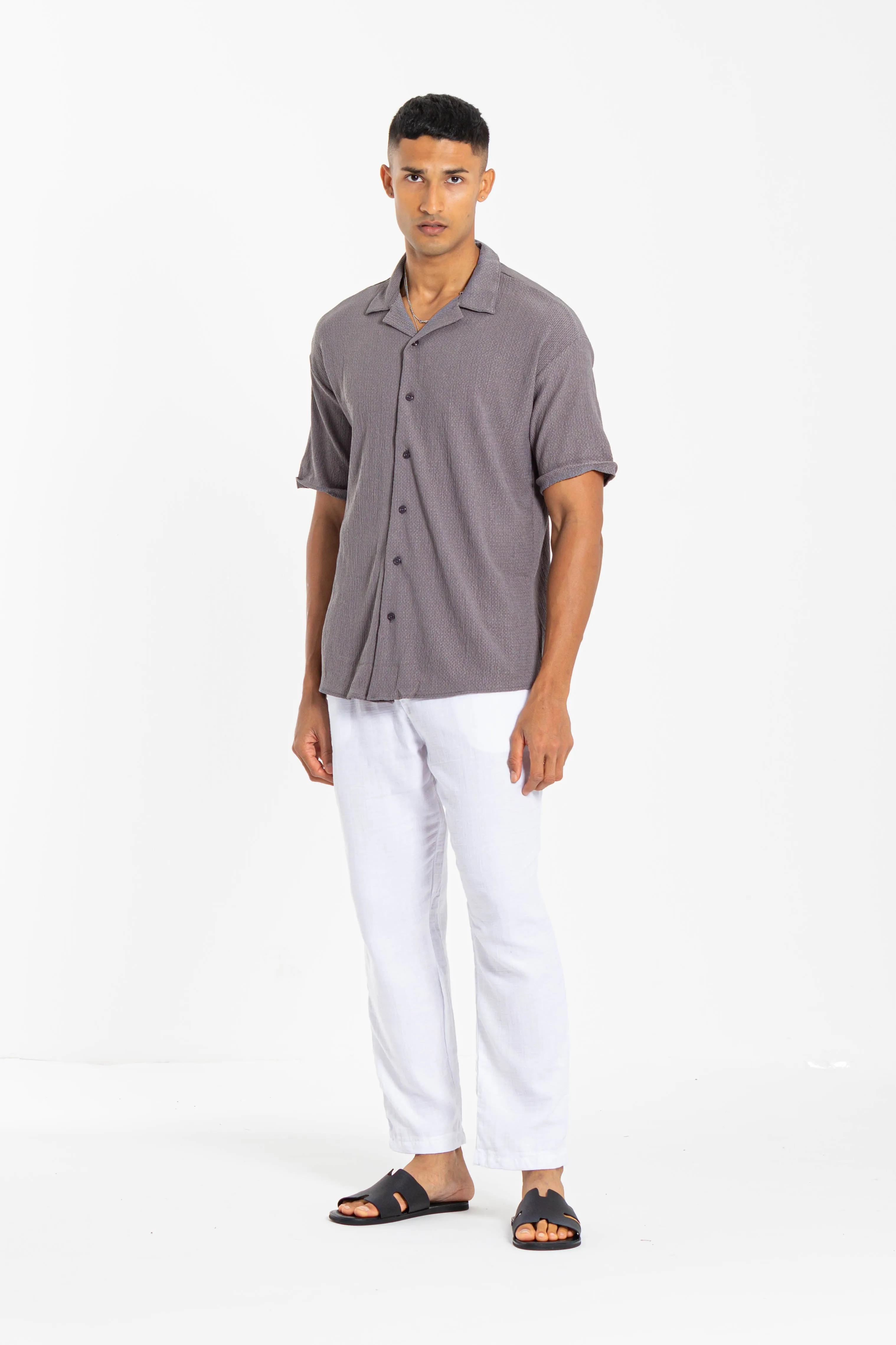 TEXTURED SHEERSUCKER SHIRT