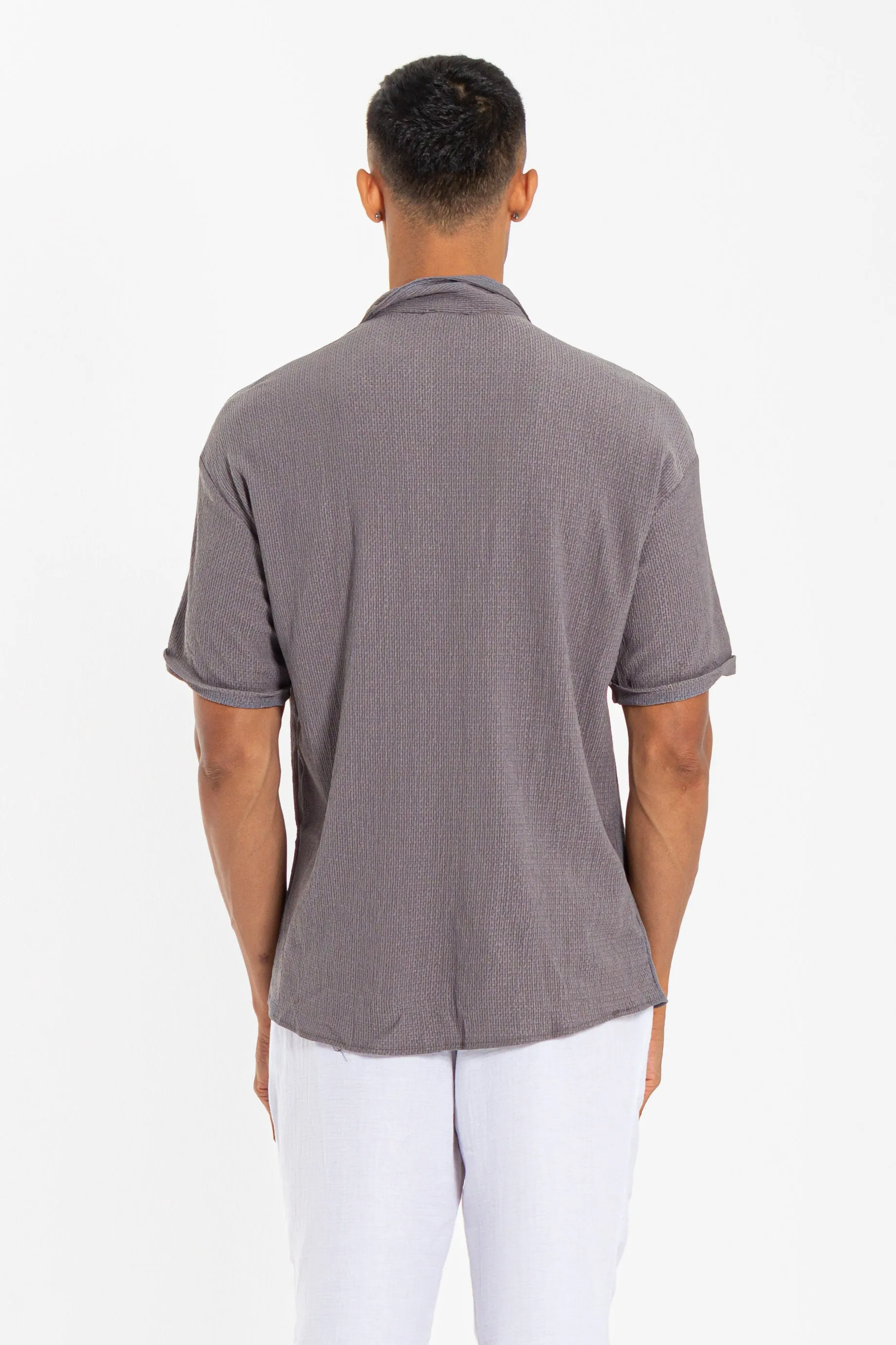 TEXTURED SHEERSUCKER SHIRT