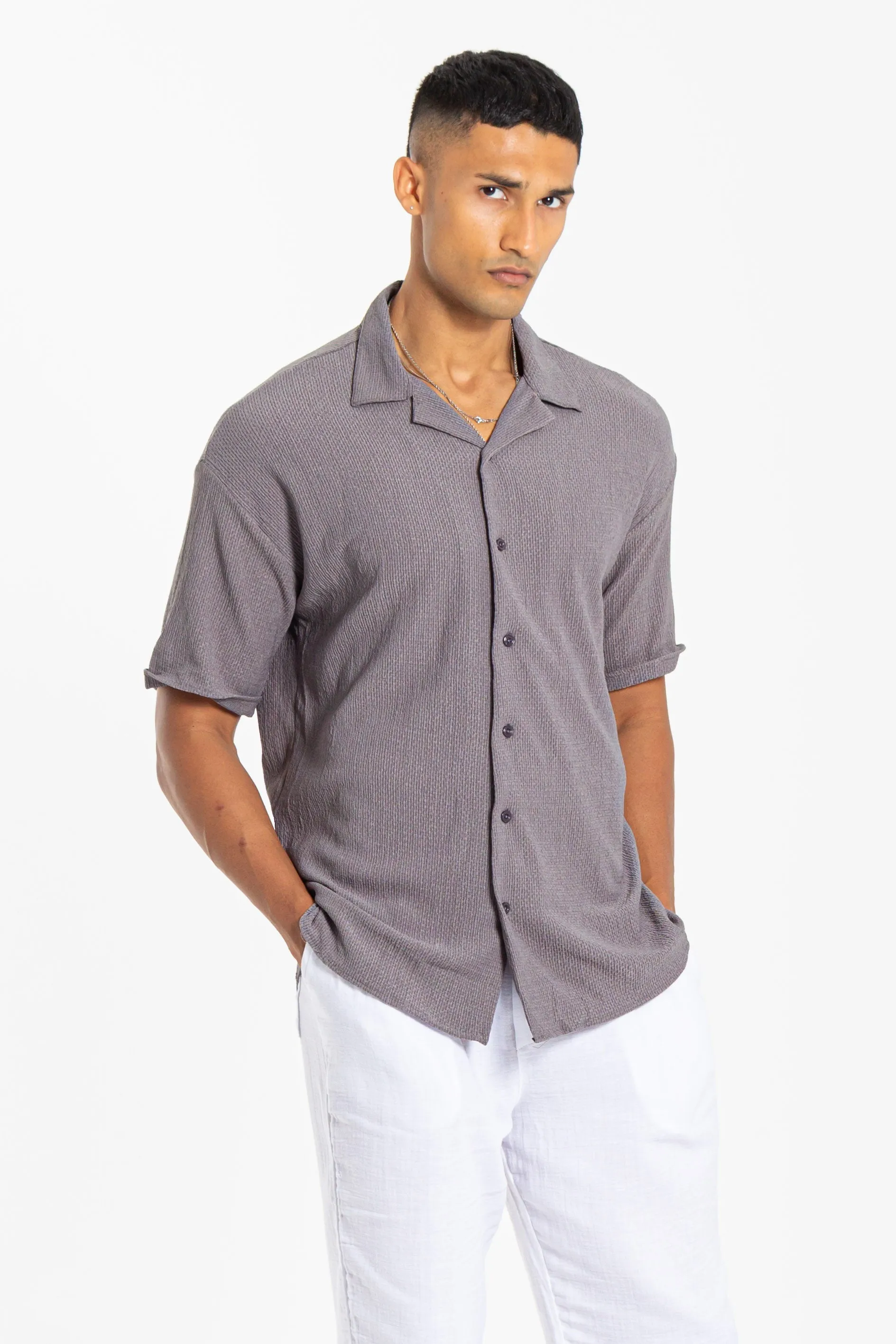 TEXTURED SHEERSUCKER SHIRT