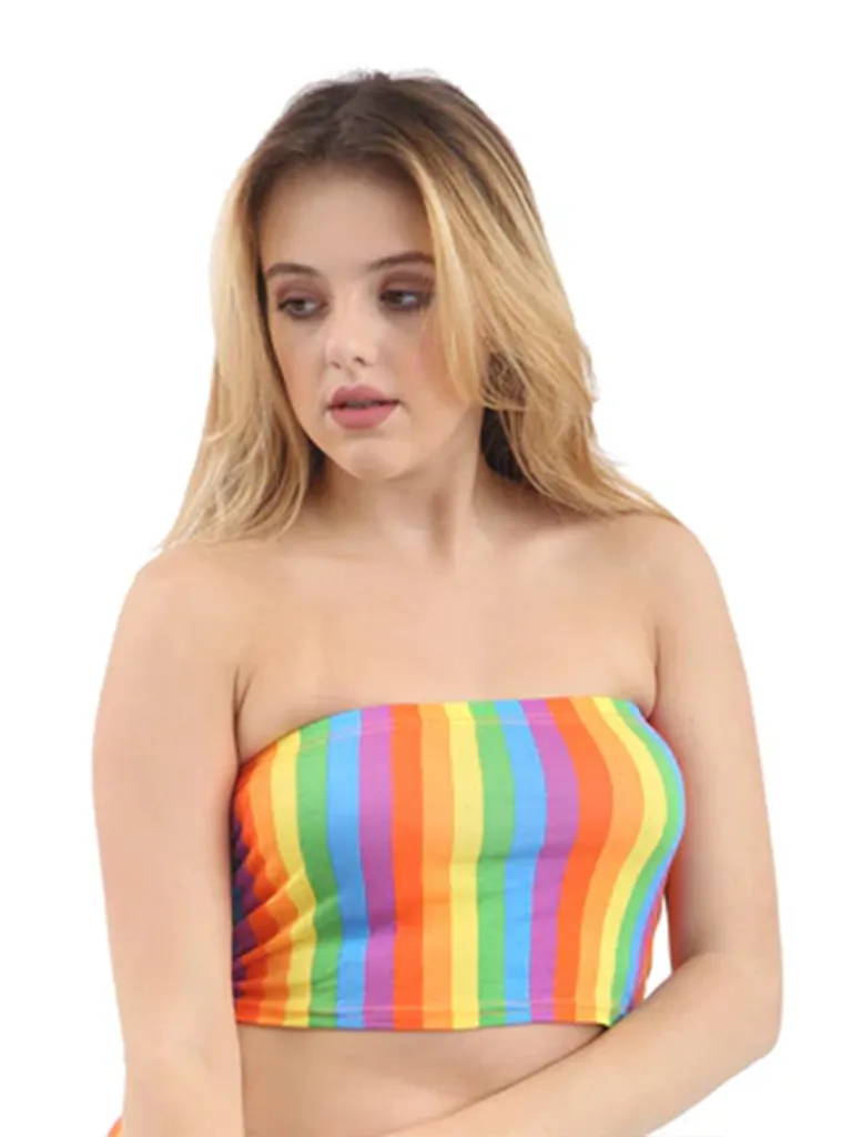 The Fancy Dress Women's Boob Tube Bandeau Crop Bra Top