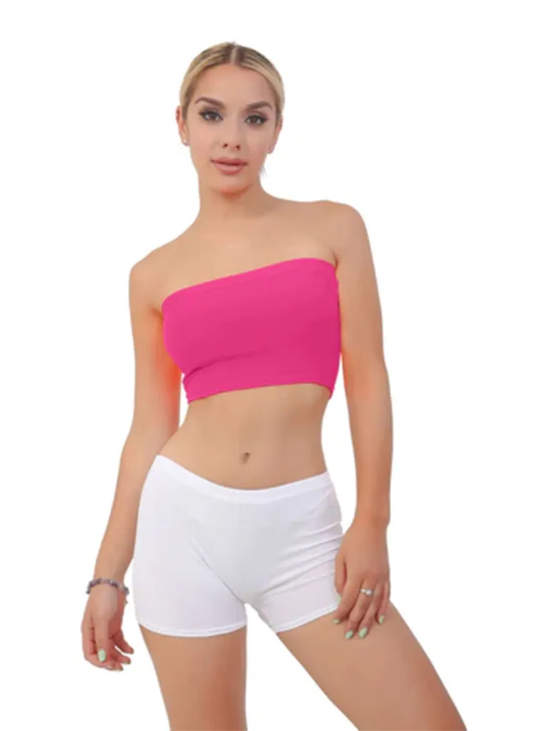The Fancy Dress Women's Boob Tube Bandeau Crop Bra Top