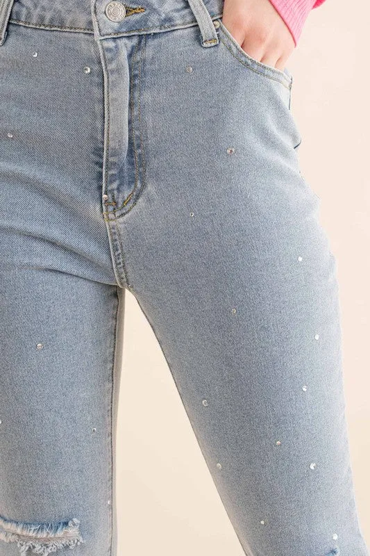 The Flamingo Rhinestone Jeans