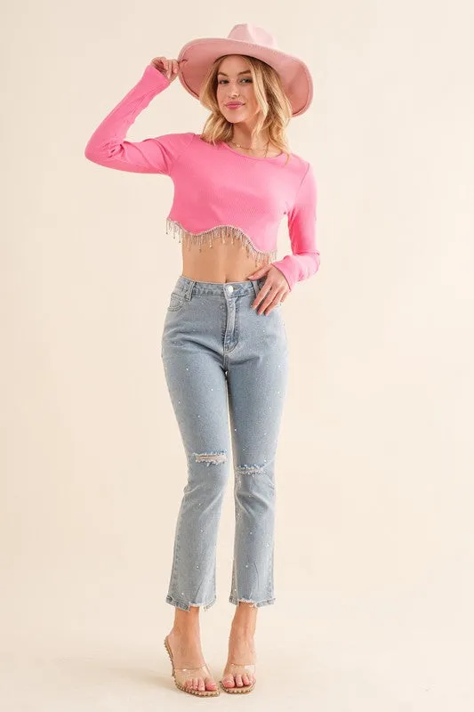 The Flamingo Rhinestone Jeans
