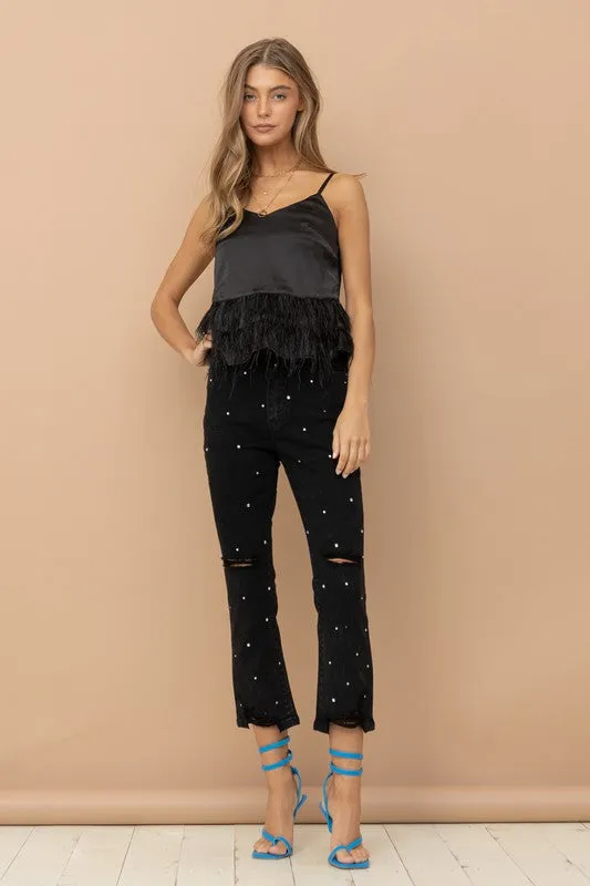 The Flamingo Rhinestone Jeans