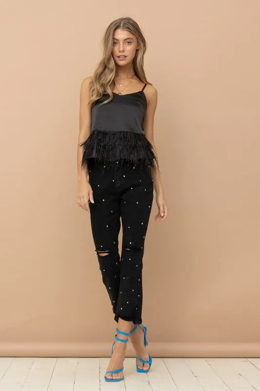 The Flamingo Rhinestone Jeans