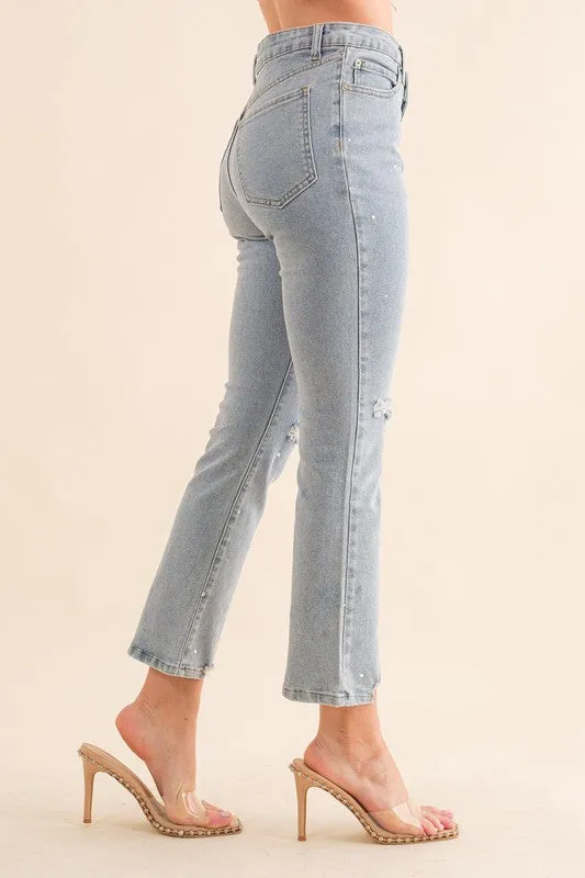 The Flamingo Rhinestone Jeans