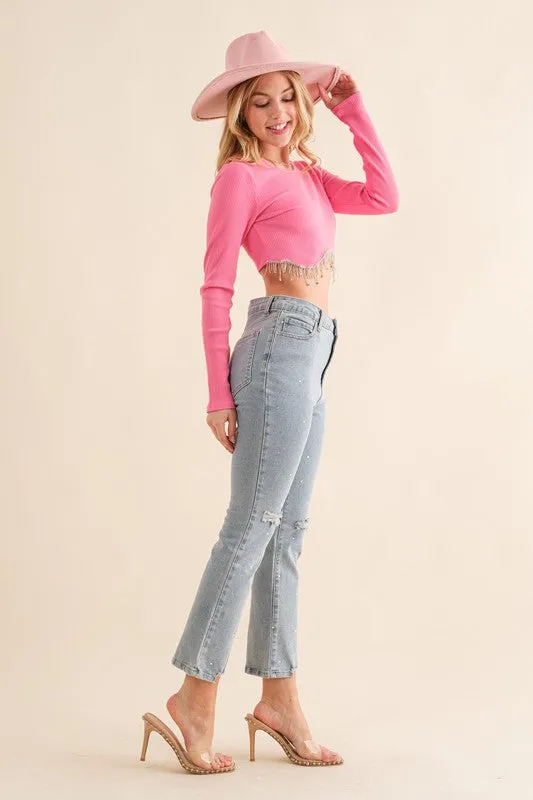 The Flamingo Rhinestone Jeans