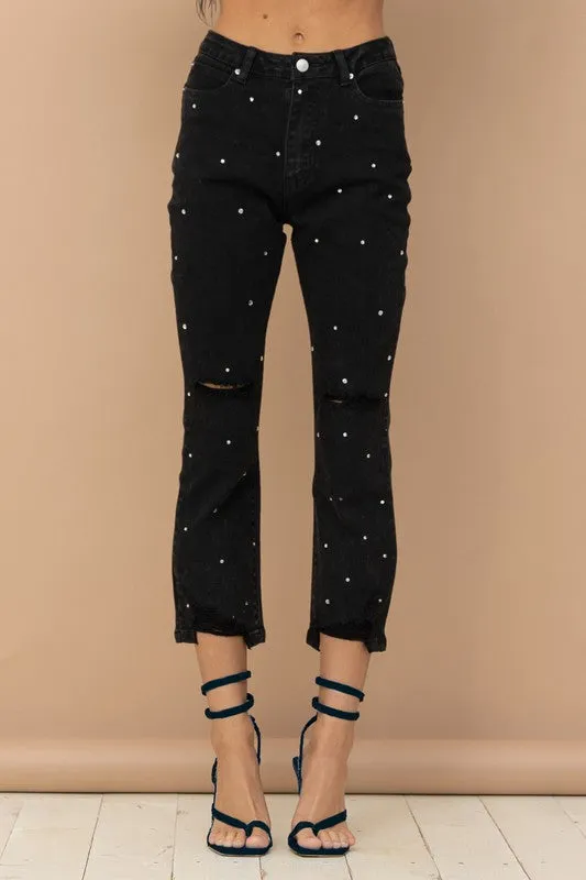 The Flamingo Rhinestone Jeans