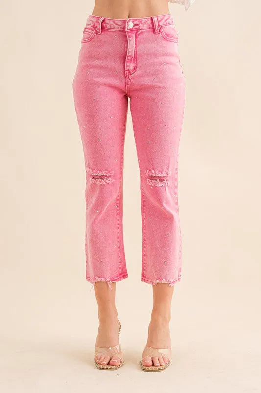 The Flamingo Rhinestone Jeans
