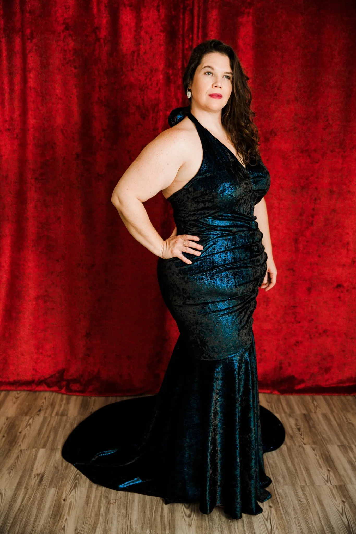 The Hollywood Evening Gown (Blue)