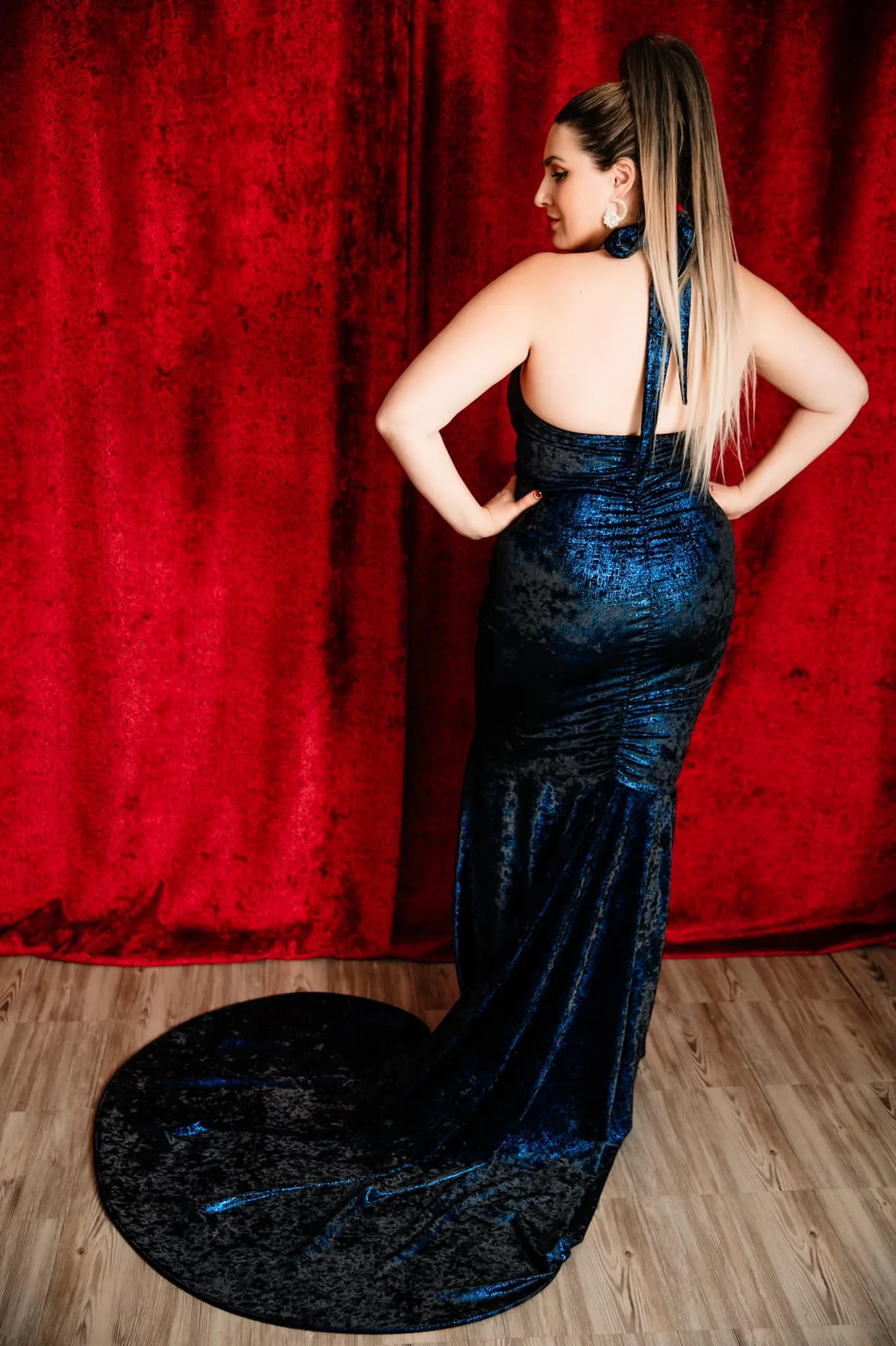 The Hollywood Evening Gown (Blue)