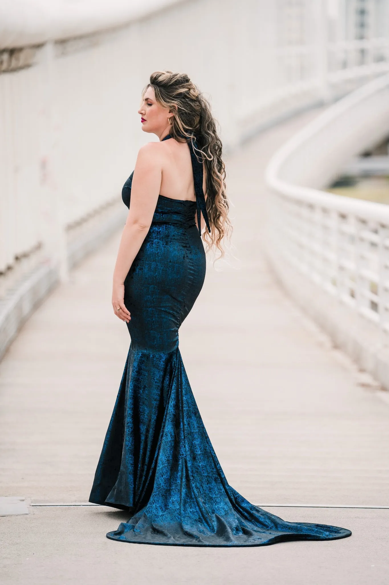 The Hollywood Evening Gown (Blue)