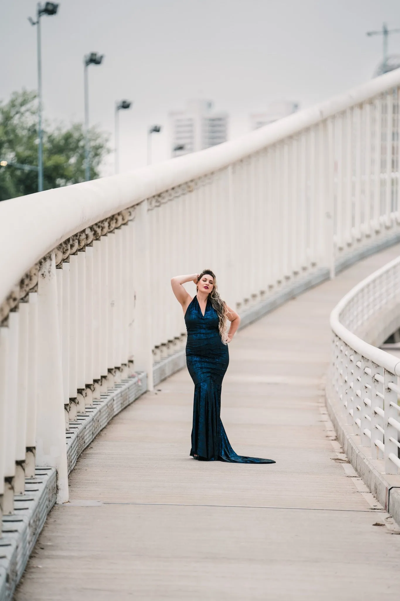 The Hollywood Evening Gown (Blue)