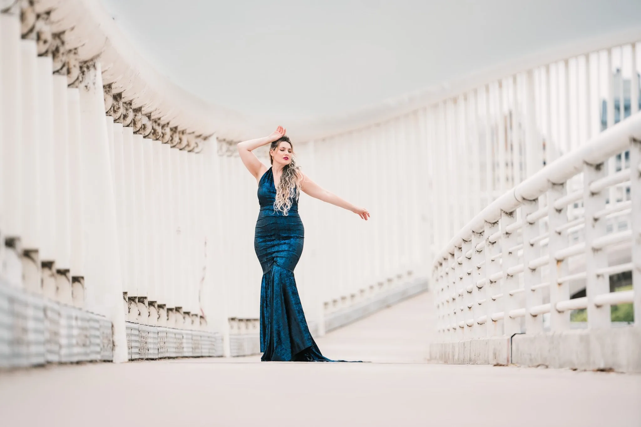 The Hollywood Evening Gown (Blue)