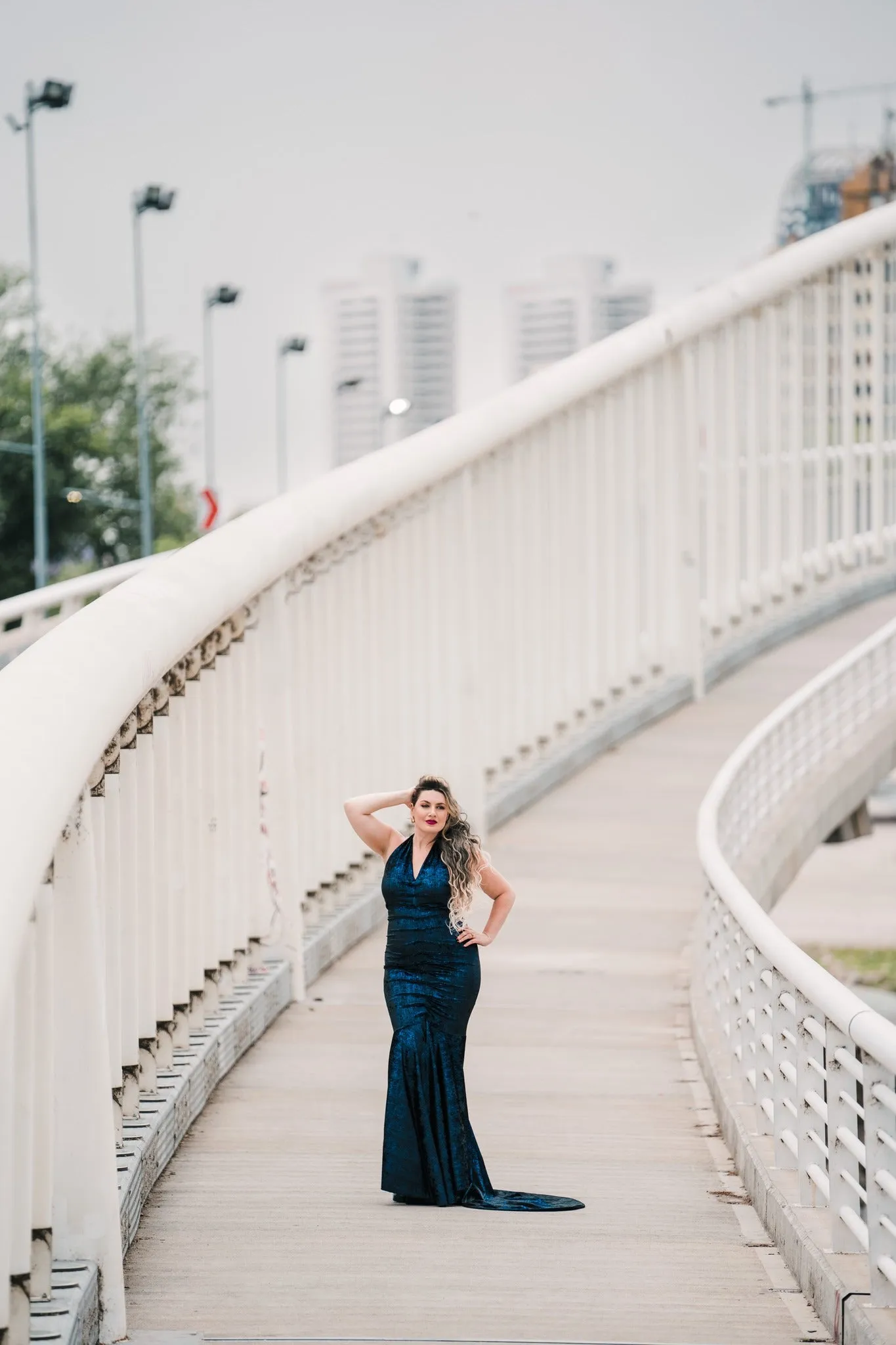 The Hollywood Evening Gown (Blue)