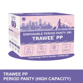 TRAWEE Disposable Period Panties for Heavy Flow with High Absorption Capacity,Customised Fitting Overnight Protection- TRAWEE PP