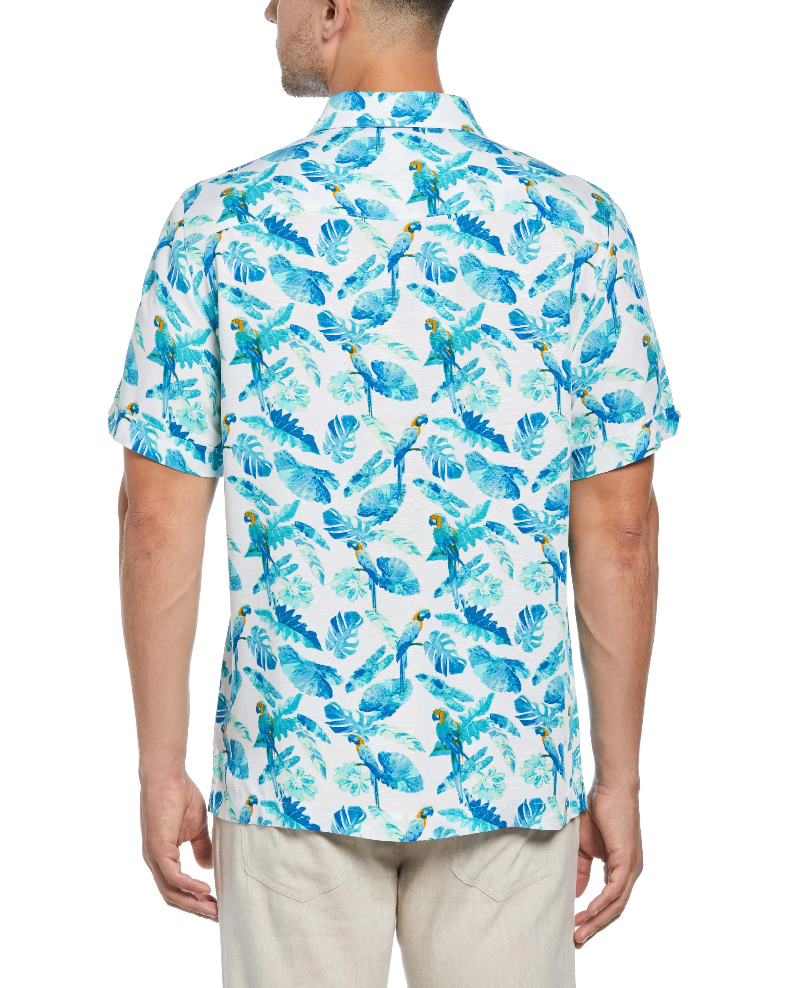 Tropical Parrot Print Shirt