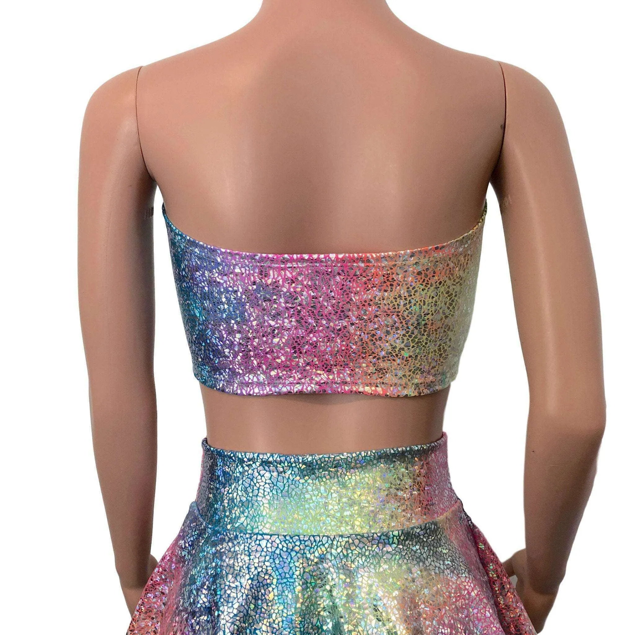Tube Top Bandeau - Rainbow Avatar Holographic