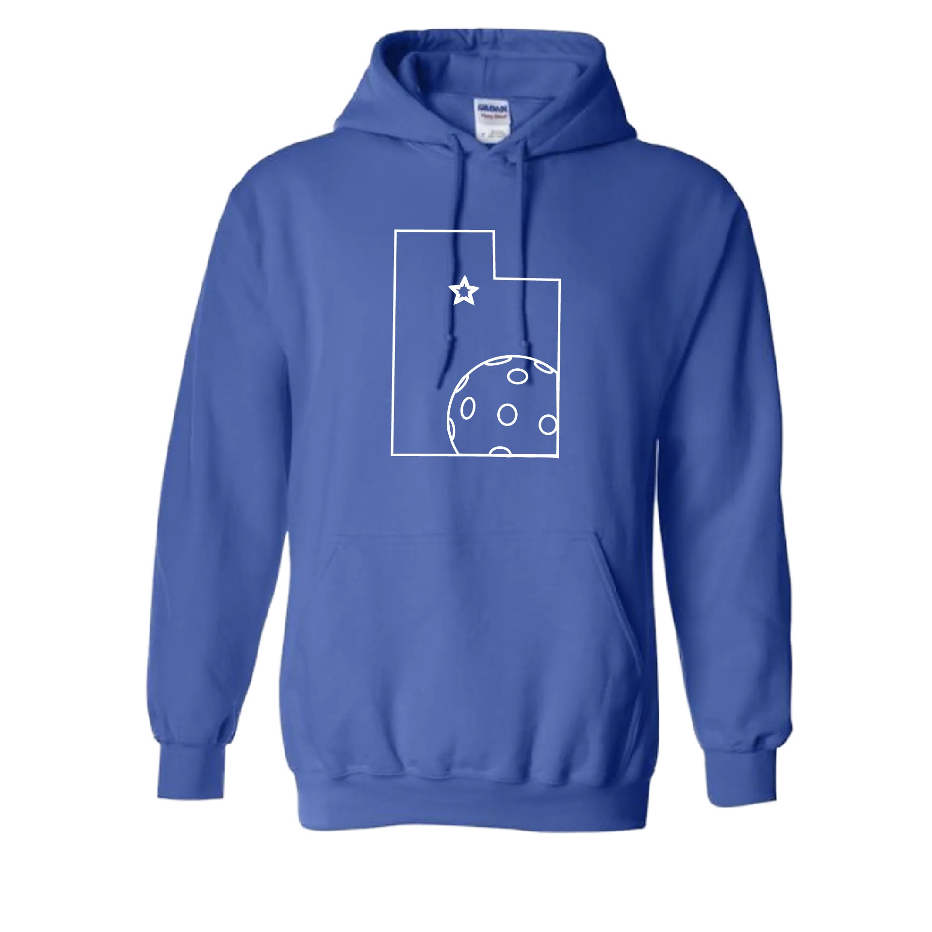 Utah With Pickleballs | Unisex Hoodie Pickleball Sweatshirt | 50% Cotton 50% Polyester