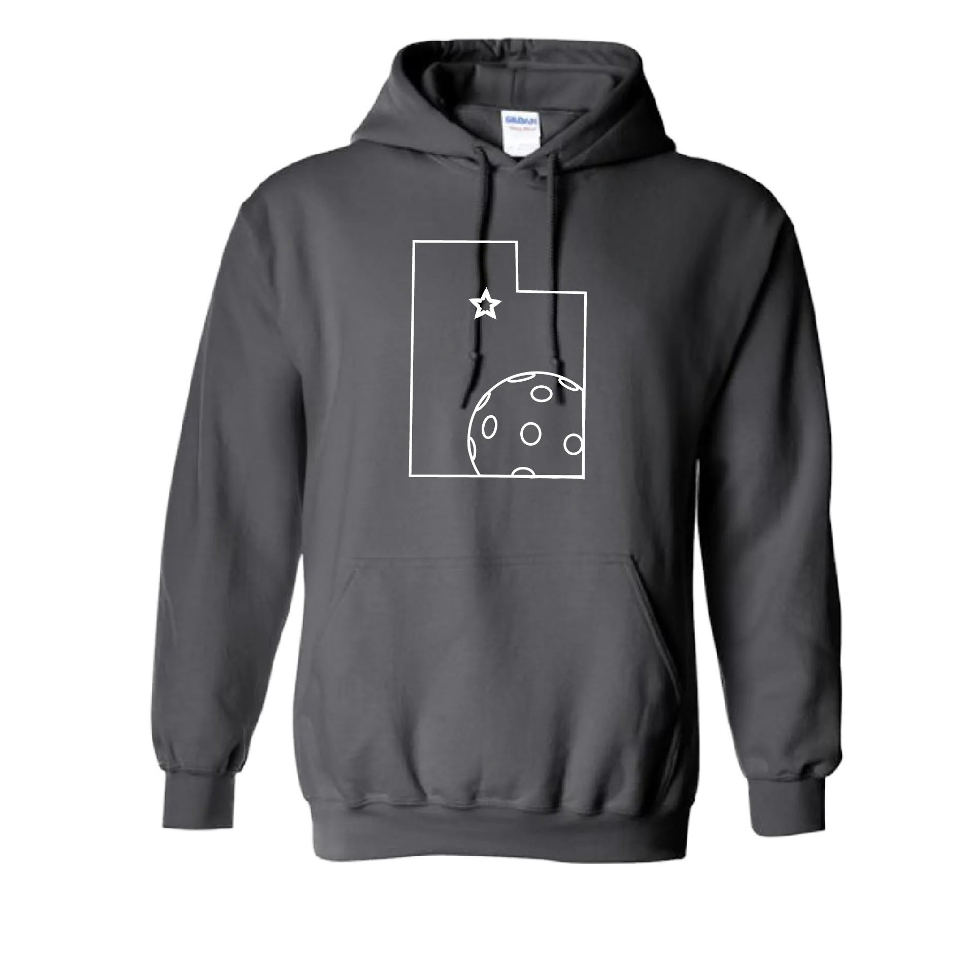 Utah With Pickleballs | Unisex Hoodie Pickleball Sweatshirt | 50% Cotton 50% Polyester
