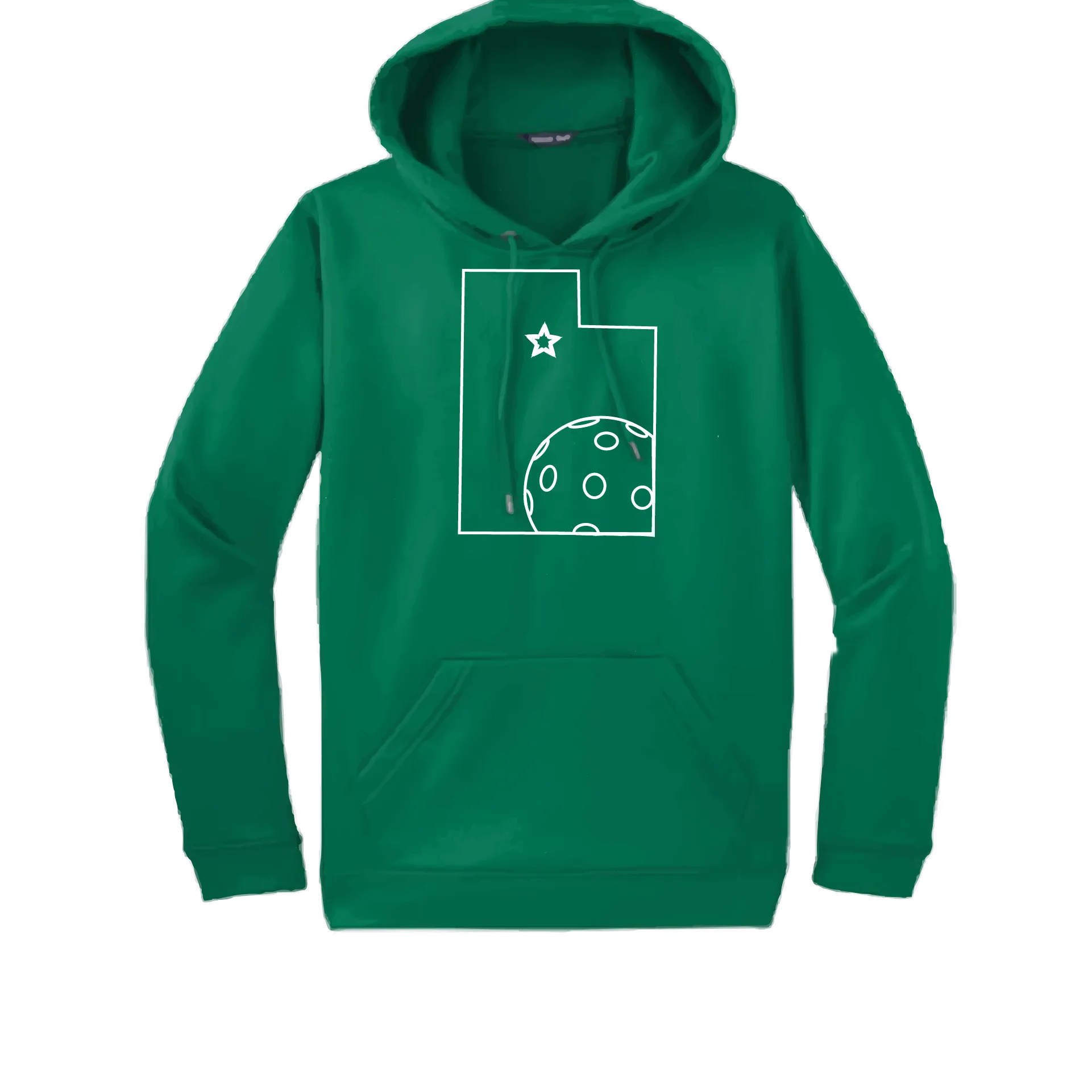 Utah With Pickleballs | Unisex Hoodie Pickleball Sweatshirt | 50% Cotton 50% Polyester