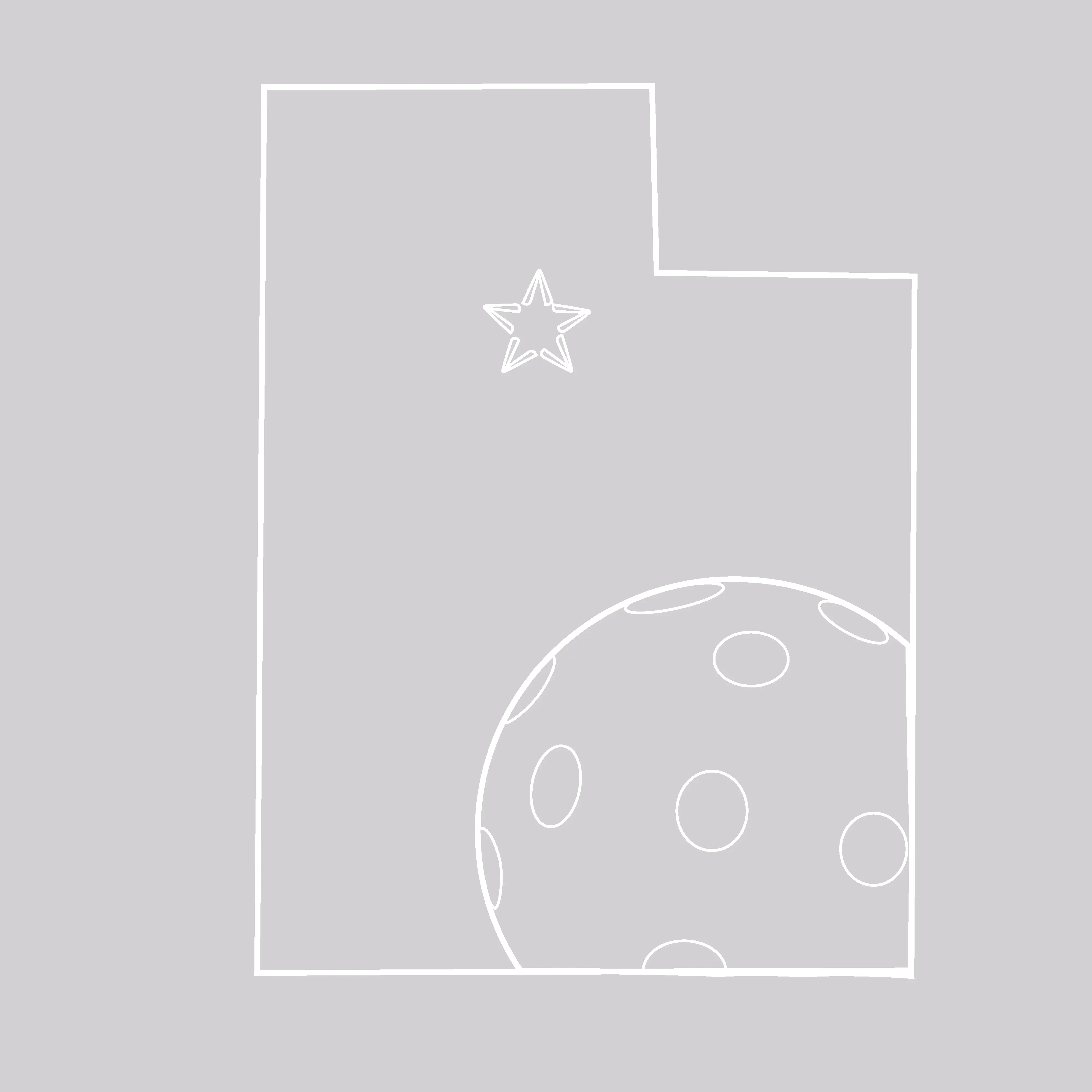 Utah With Pickleballs | Unisex Hoodie Pickleball Sweatshirt | 50% Cotton 50% Polyester