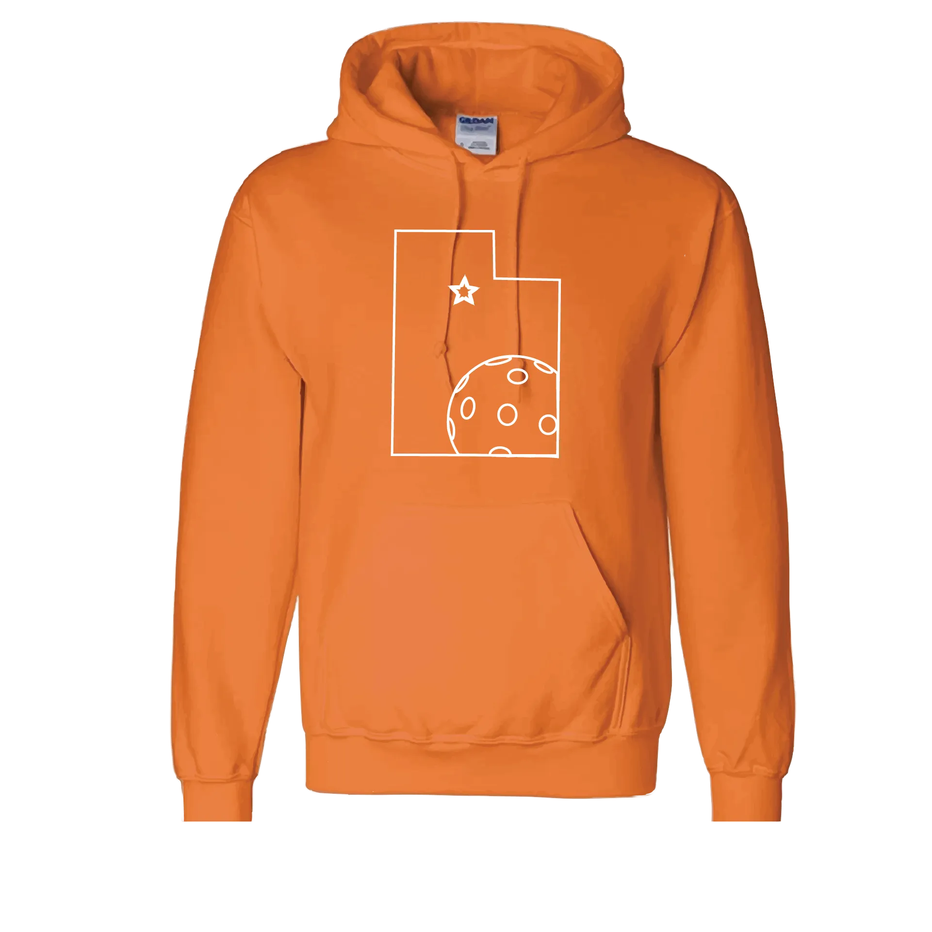 Utah With Pickleballs | Unisex Hoodie Pickleball Sweatshirt | 50% Cotton 50% Polyester