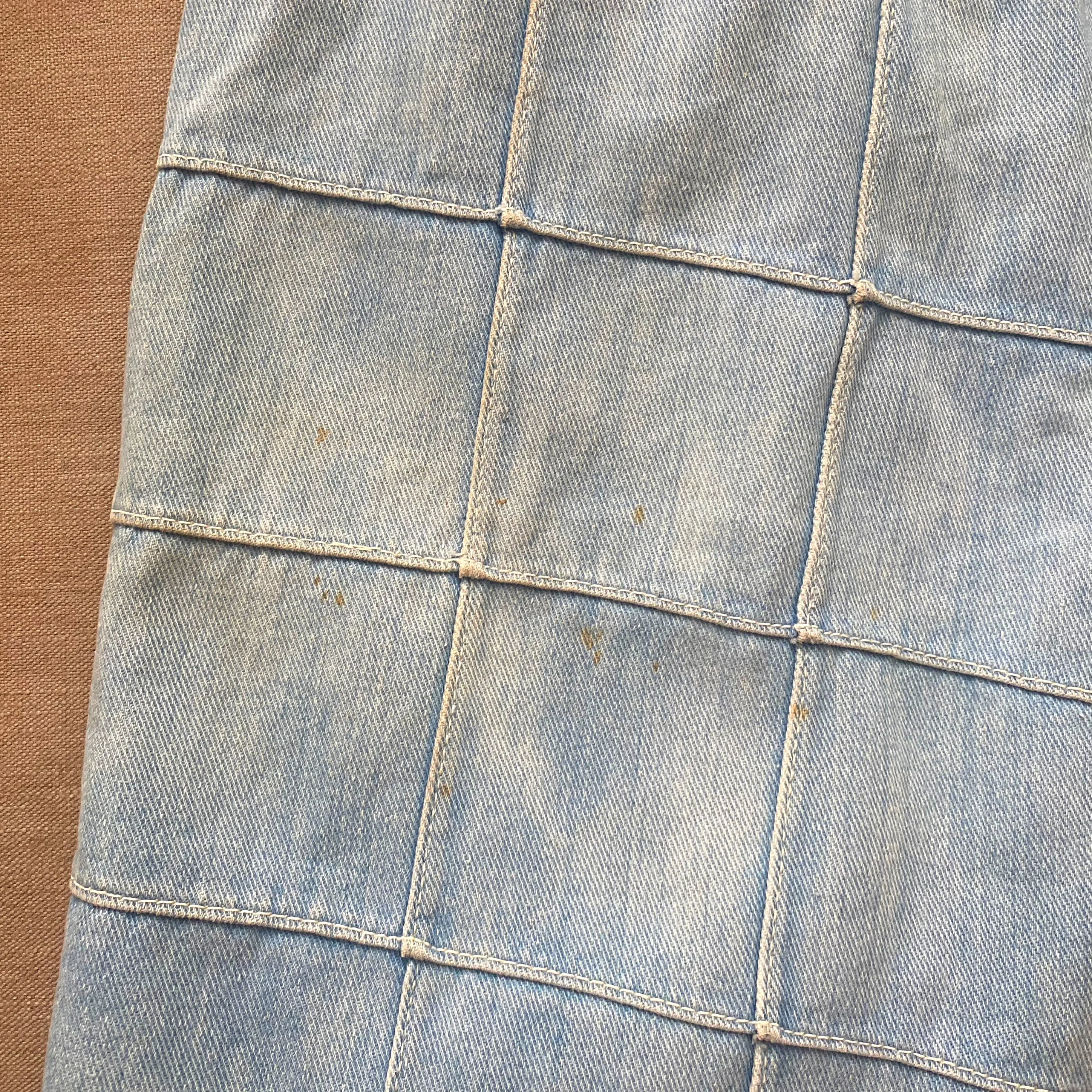 Vintage 70’s Light Wash Patchwork Jeans - Large