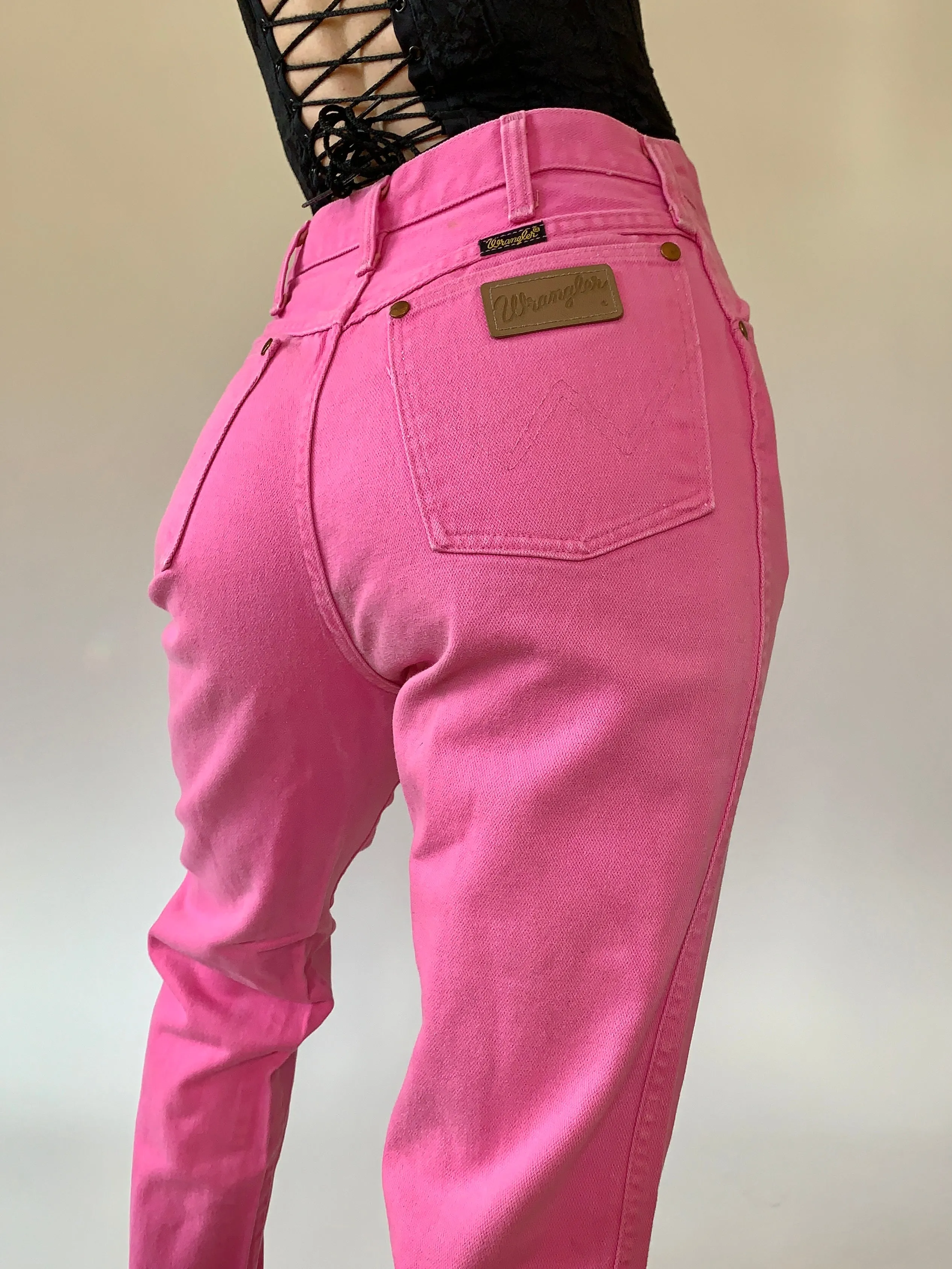 Vintage Barbie Pink Wranglers (S)