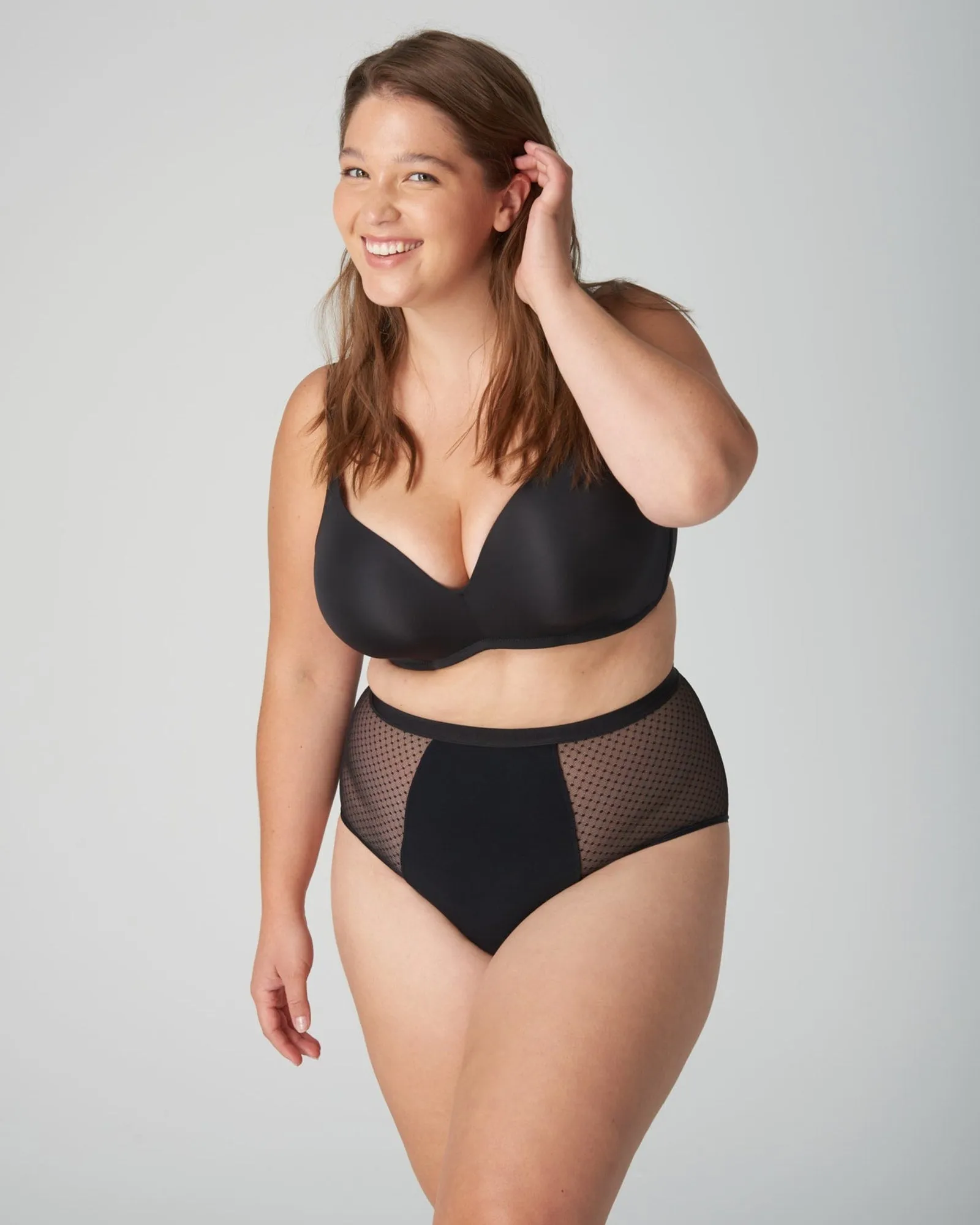 Vintage style period proof underwear - 4 Tampon Absorption | Black