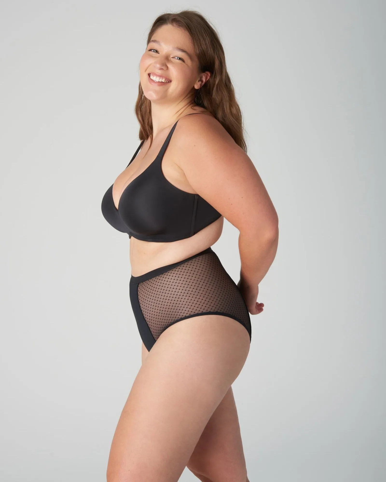 Vintage style period proof underwear - 4 Tampon Absorption | Black