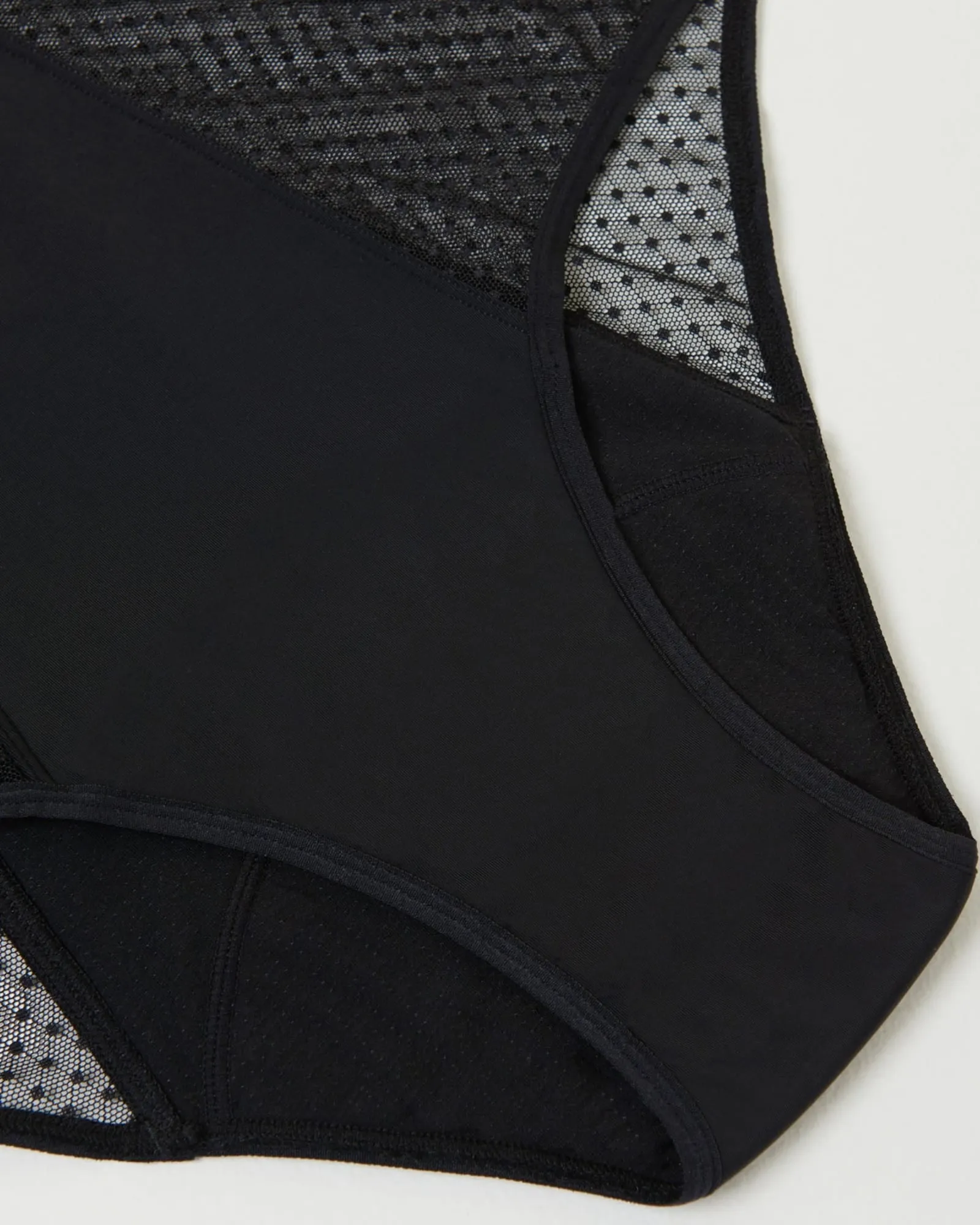 Vintage style period proof underwear - 4 Tampon Absorption | Black