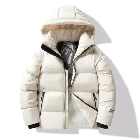 Winter Men Casual Windproof Hooded  Classic Bomber Thick t Male Parka Jackets