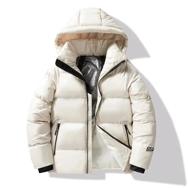 Winter Men Casual Windproof Hooded  Classic Bomber Thick t Male Parka Jackets