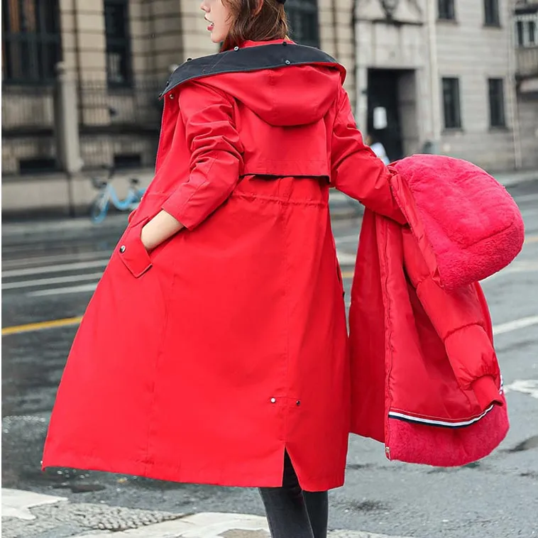 ❄️Winter Specials❄️ Women's Winter Hooded Furry Collar Casual Parka Coat
